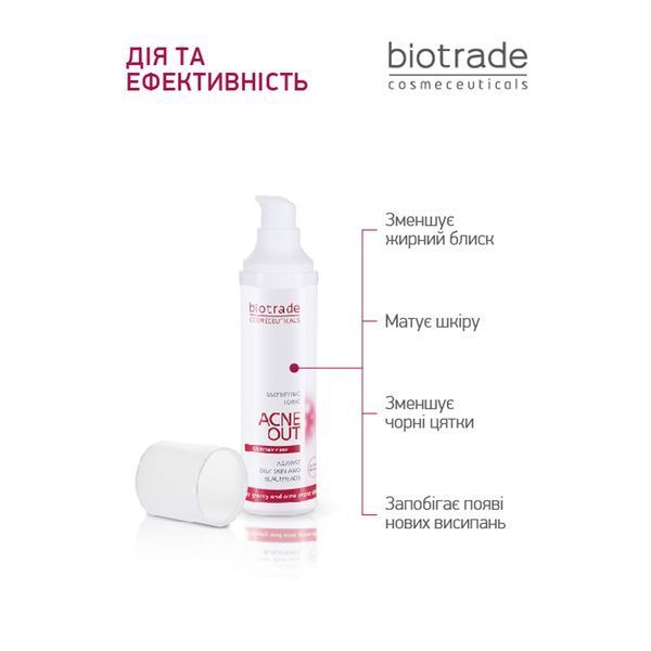 BIOTRADE Матуючий тонік ACNE OUT | для жирної шкіри та при легких формах акне 3800221840631 фото