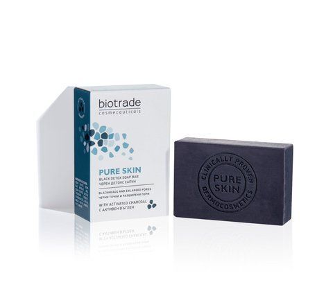 BIOTRADE МИЛО ДЕТОКС PURE SKIN | для шкіри обличчя та тіла проти чорних цяток та розширених пор 3800221840969 фото