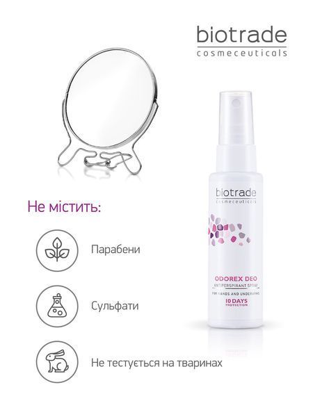 BIOTRADE ODOREX СПРЕЙ АНТИПЕРСПІРАНТ ДЛЯ ТІЛА ТРИВАЛОЇ ДІЇ 3800221841935_2009 фото